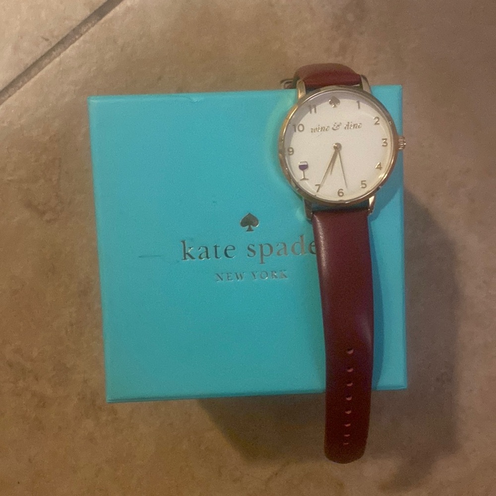 Wine red Kate spade watch